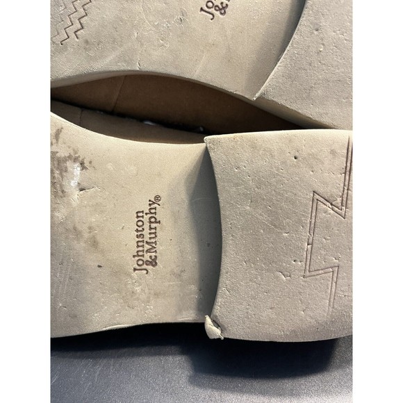 Johnston & Murphy Wingtip Dress Shoes Suede Brown Leather Lace Up Men’s 8M - Picture 7 of 16